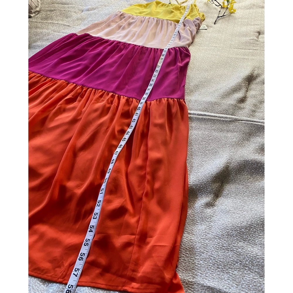 EXPRESS Color Block Maxi Dress - Picture 3 of 8